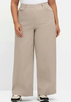 Weite Hose im Chino-Stil, aus leichtem Twill