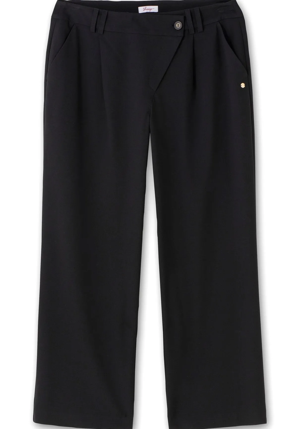 Weite Hose im Curvy-Schnitt ELLA mit Bundfalten