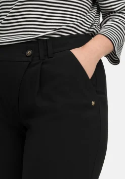 Weite Hose im Curvy-Schnitt ELLA mit Bundfalten