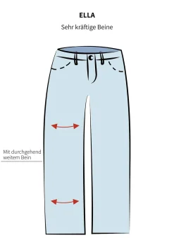 Weite Hose im Curvy-Schnitt ELLA