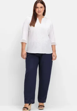 Weite Hose mit elastischem Bund und Innenfutter