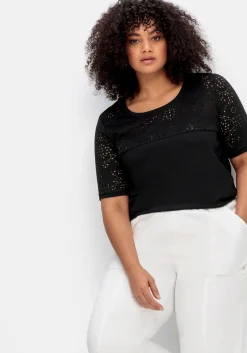 Weite 7/8-Hose mit Gummizugbund