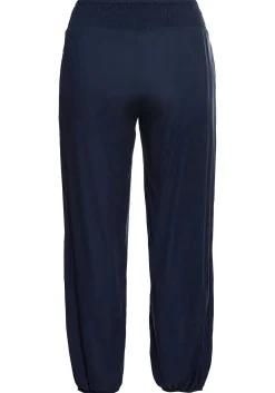 Weite Hose mit Smokbund, aus Viskose