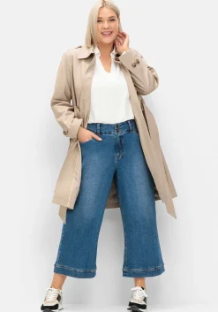Weite 7/8-Jeans im Curvy-Schnitt MANUELA