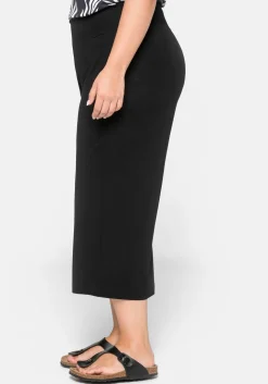 Weite Jerseyhose in 3/4-Länge, mit Smokbund