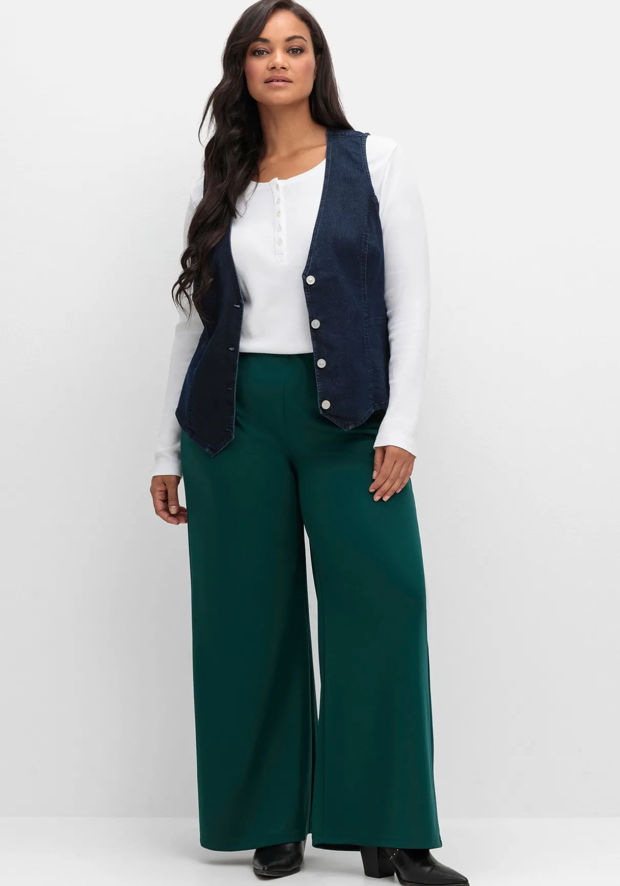 Weite Jerseyhose mit Schlupfbund