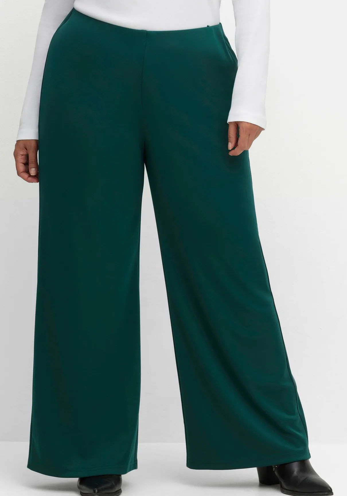 Weite Jerseyhose mit Schlupfbund