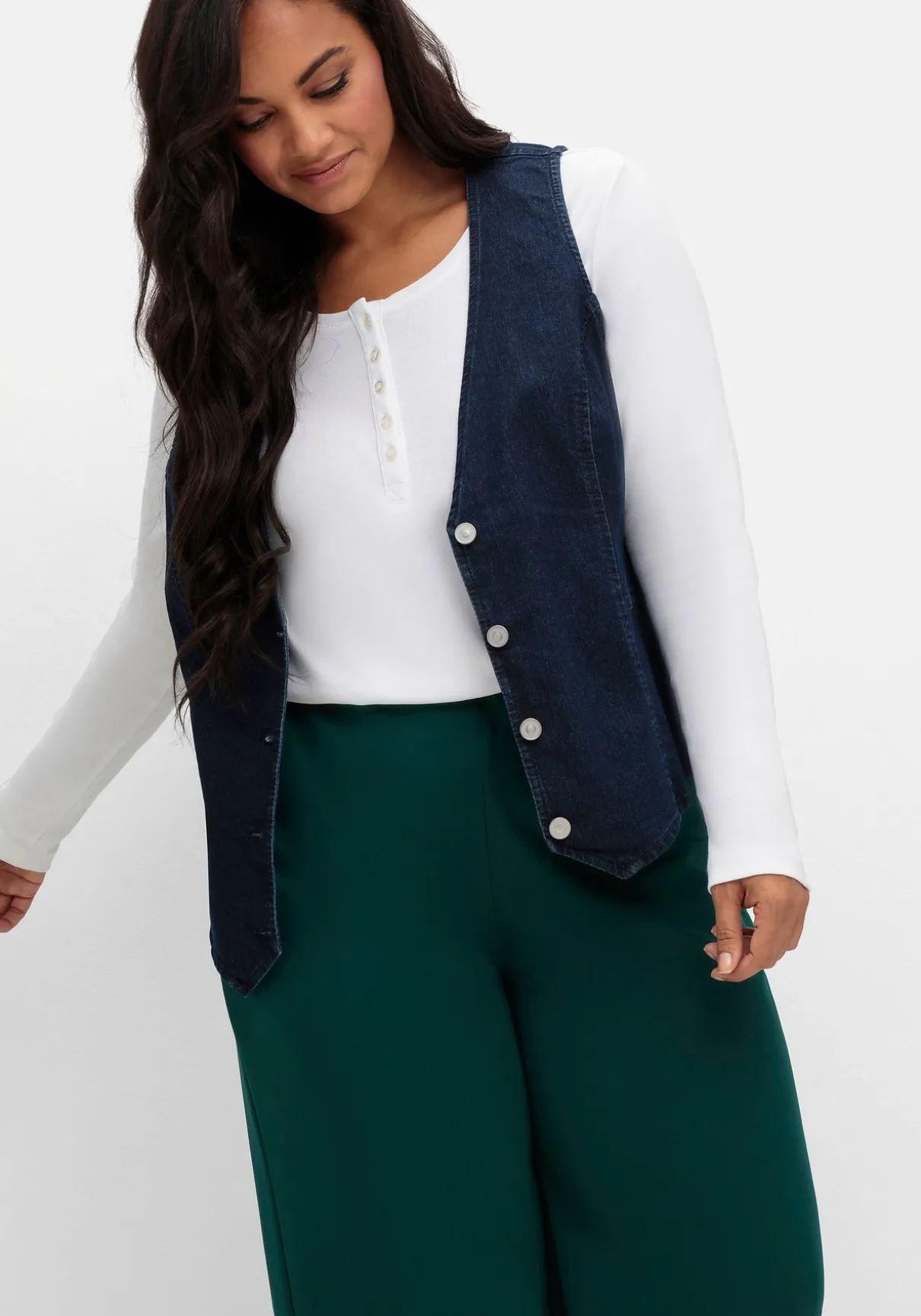 Weite Jerseyhose mit Schlupfbund