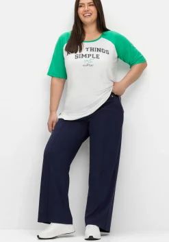 Weite Sporthose mit Teilungsnaht vorn