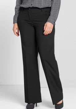 Weite Stretchhose mit Bügelfalte