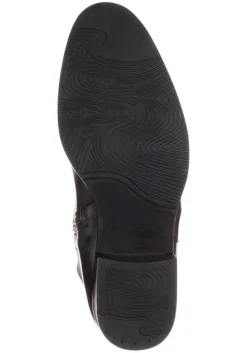 Weitschaftstiefel aus Leder mit Schnürung