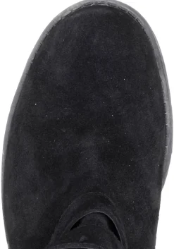 Weitschaftstiefel aus Leder mit Schnallenbändern