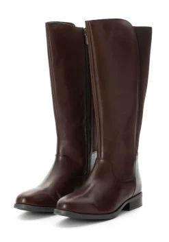 Weitschaftstiefel mit Stretch-Einsatz, in 3 Schaftweiten