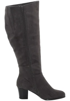 Weitschaftstiefel mit Stretch-Einsatz, in 3 Schaftweiten