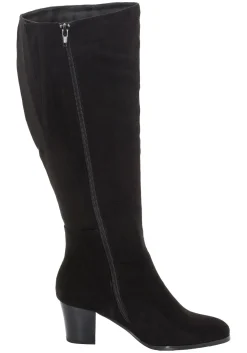 Weitschaftstiefel mit Stretch-Einsatz, in 3 Schaftweiten