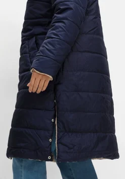 Wende-Steppmantel mit Kapuze